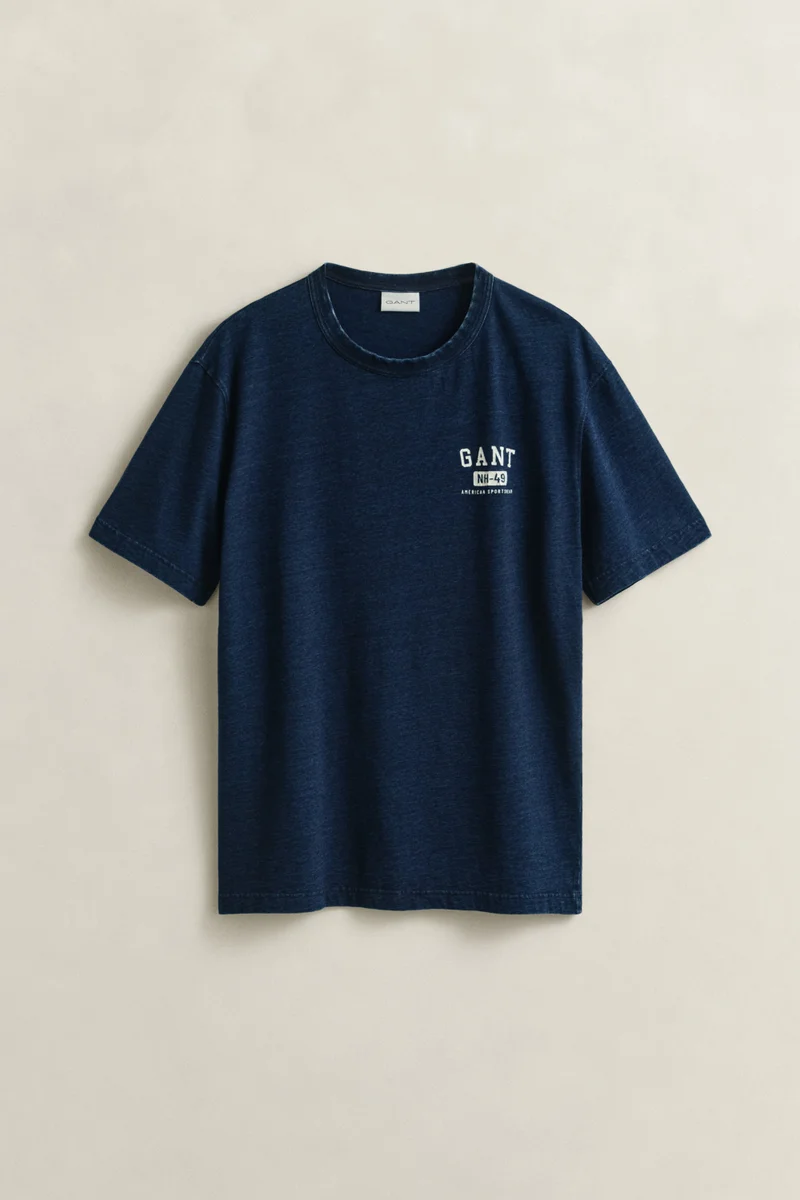 GANT  Indigo Short SleeveTshirt for Men | Best Price UAE